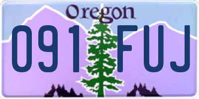 OR license plate 091FUJ