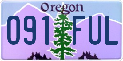 OR license plate 091FUL