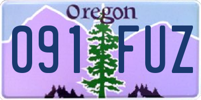 OR license plate 091FUZ