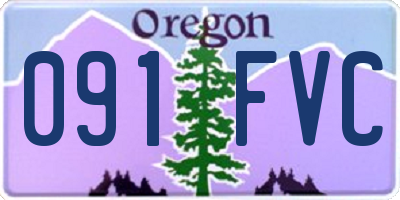 OR license plate 091FVC