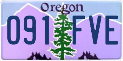 OR license plate 091FVE