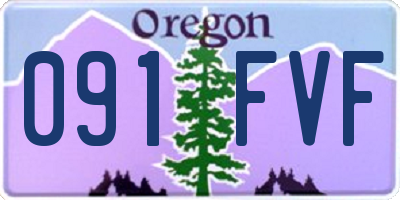 OR license plate 091FVF