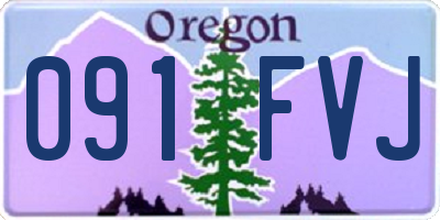 OR license plate 091FVJ