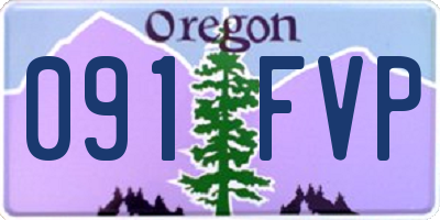 OR license plate 091FVP