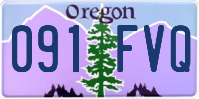 OR license plate 091FVQ