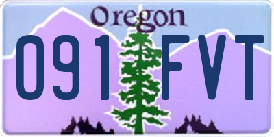 OR license plate 091FVT