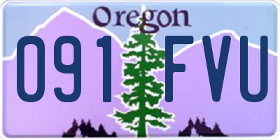OR license plate 091FVU