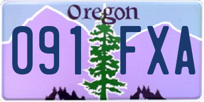 OR license plate 091FXA