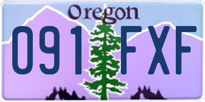 OR license plate 091FXF