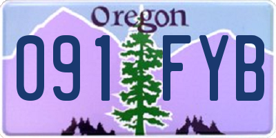 OR license plate 091FYB