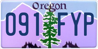 OR license plate 091FYP