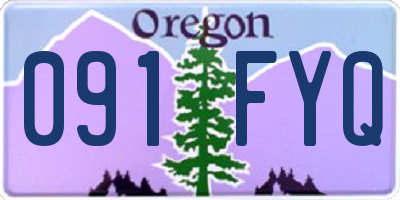 OR license plate 091FYQ