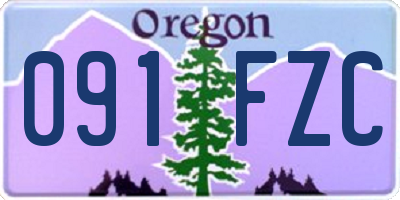 OR license plate 091FZC