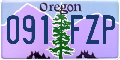 OR license plate 091FZP