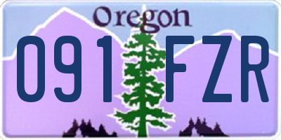 OR license plate 091FZR