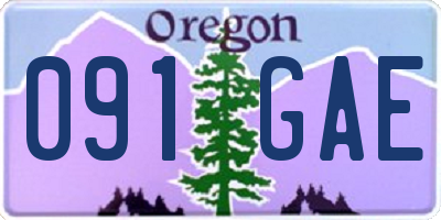 OR license plate 091GAE