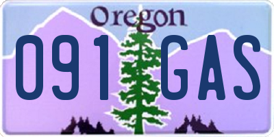 OR license plate 091GAS