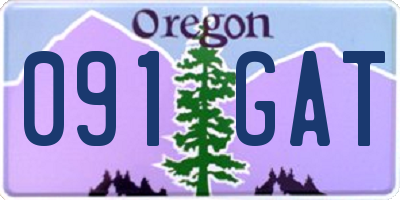 OR license plate 091GAT