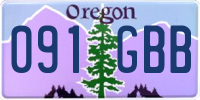 OR license plate 091GBB