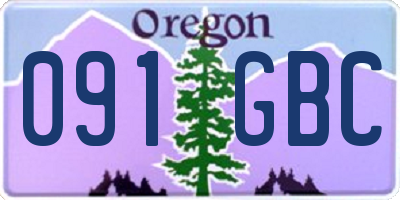 OR license plate 091GBC