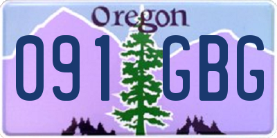 OR license plate 091GBG