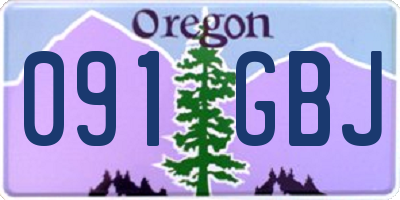 OR license plate 091GBJ