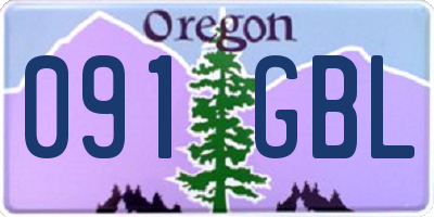 OR license plate 091GBL