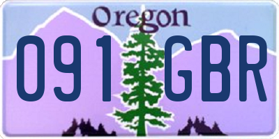 OR license plate 091GBR