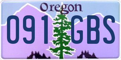 OR license plate 091GBS