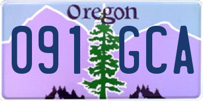 OR license plate 091GCA