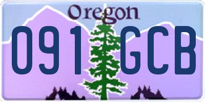 OR license plate 091GCB