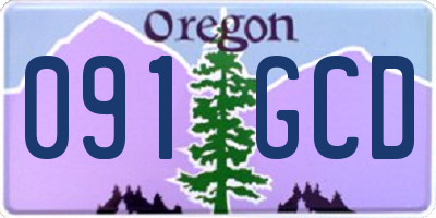 OR license plate 091GCD