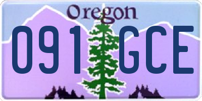 OR license plate 091GCE