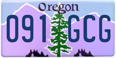 OR license plate 091GCG