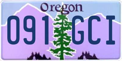 OR license plate 091GCI