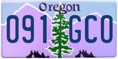 OR license plate 091GCO