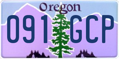 OR license plate 091GCP