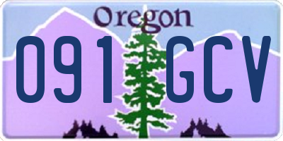 OR license plate 091GCV