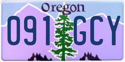 OR license plate 091GCY