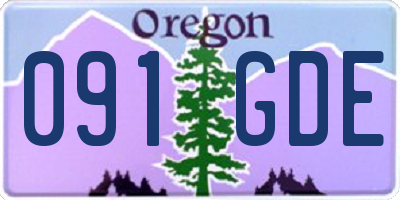 OR license plate 091GDE
