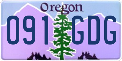 OR license plate 091GDG