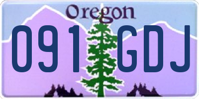 OR license plate 091GDJ
