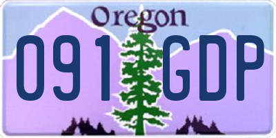OR license plate 091GDP