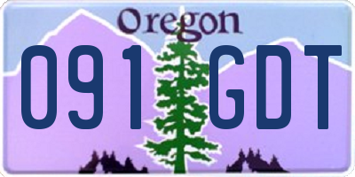 OR license plate 091GDT