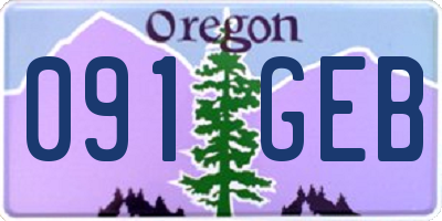 OR license plate 091GEB