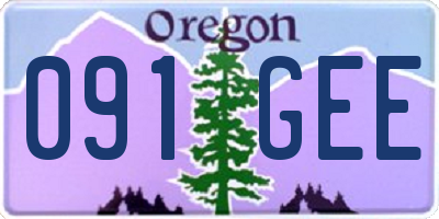 OR license plate 091GEE