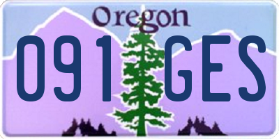 OR license plate 091GES