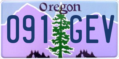 OR license plate 091GEV