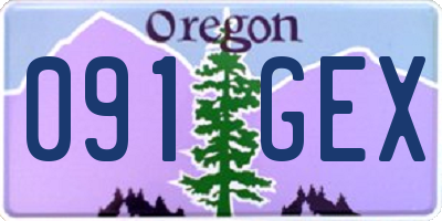 OR license plate 091GEX