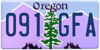 OR license plate 091GFA